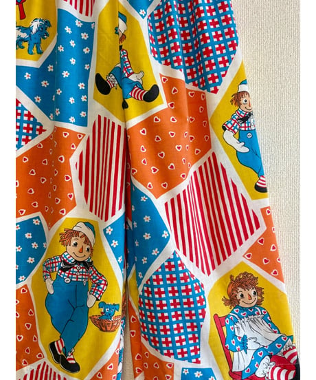 Raggedy Ann & Andy wide leg pants（B）