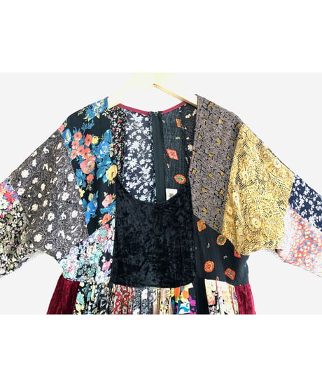 70's patchwork dress