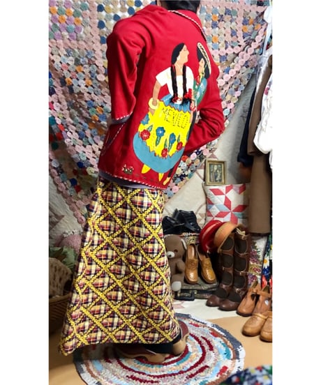 50s mexican wool patch jacket