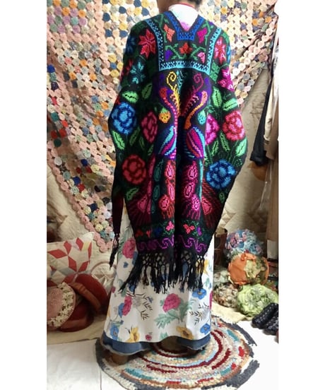 mexican peacock poncho