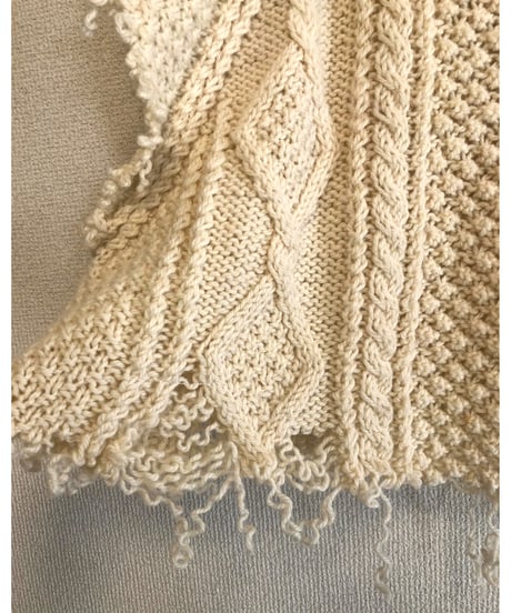 aran knit vest