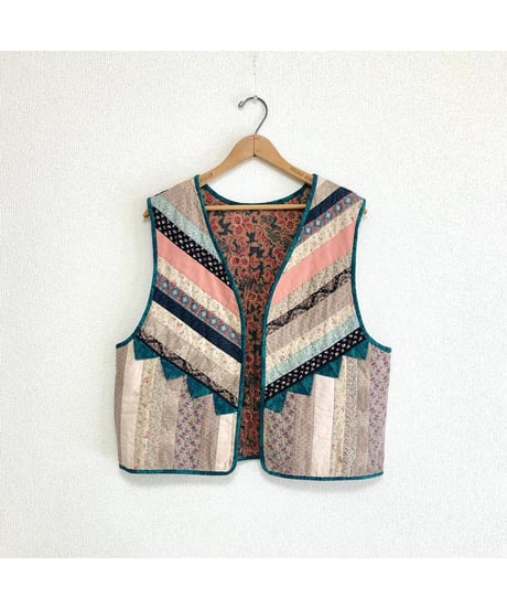 patchwork quilt vest