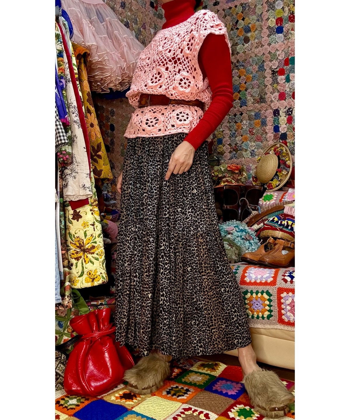 hand knit flower vest | Quilt