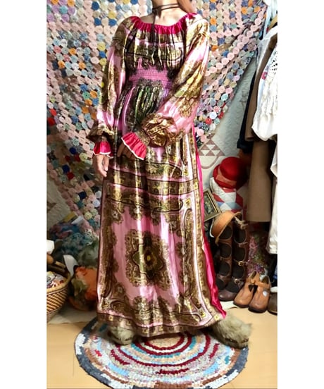 paisley scarf dress