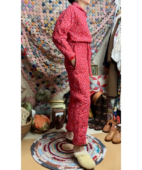 80s quilting jump suit
