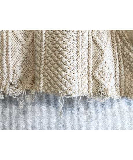 aran knit vest