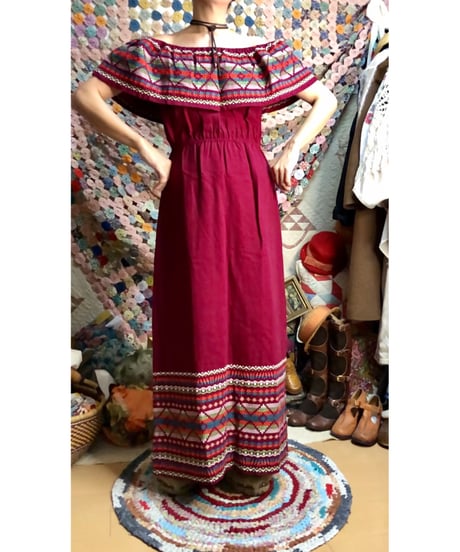 guatemala embroidered dress
