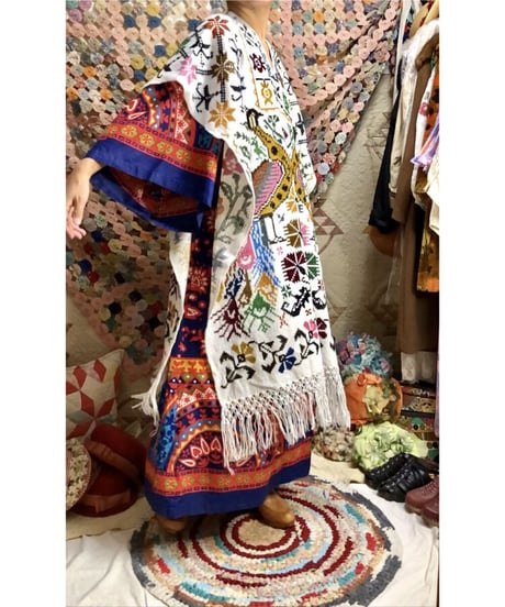 mexican peacock poncho