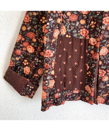 w.face flower patchwork  jacket