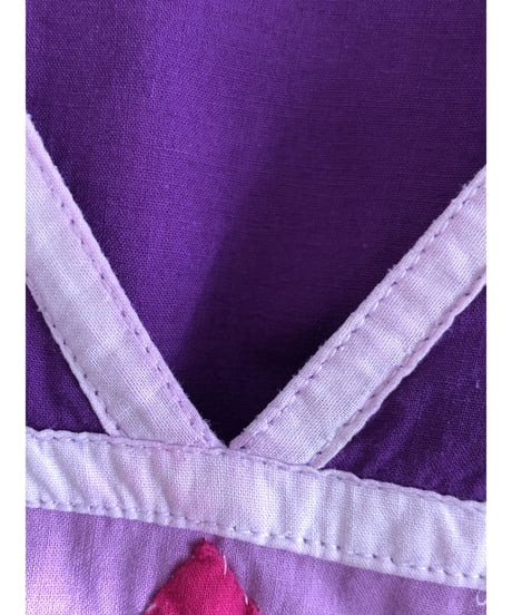 patchwork tiered dress