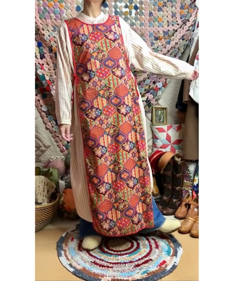 paisley apron dress