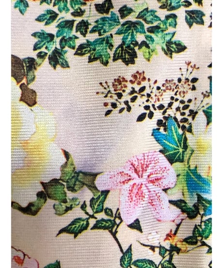 60-70s floral oriental dress