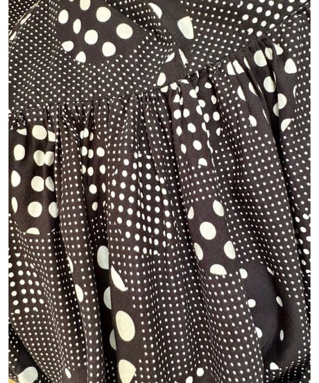 70s polka dots dress