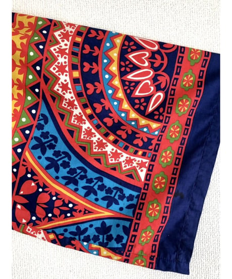 70's flower motif dress
