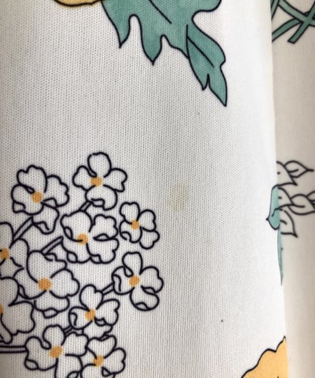 70's flower easy dress