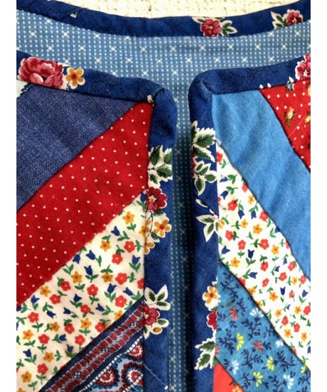 vintage patchwork vest
