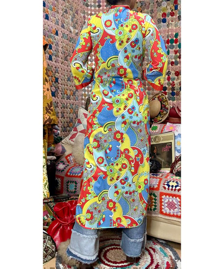 60-70s flower robe