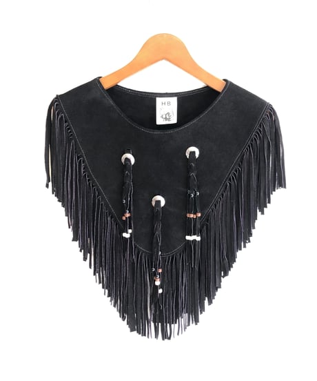 leather fringe collar