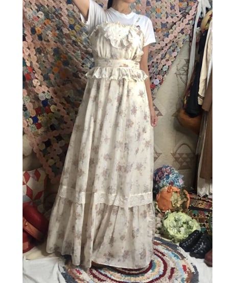 70's candi jones maxi one-piece