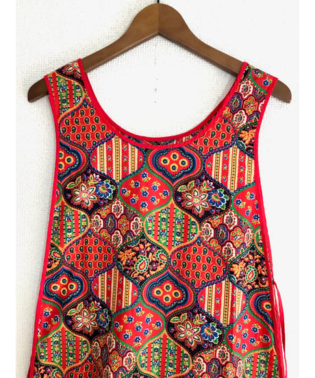 paisley apron dress