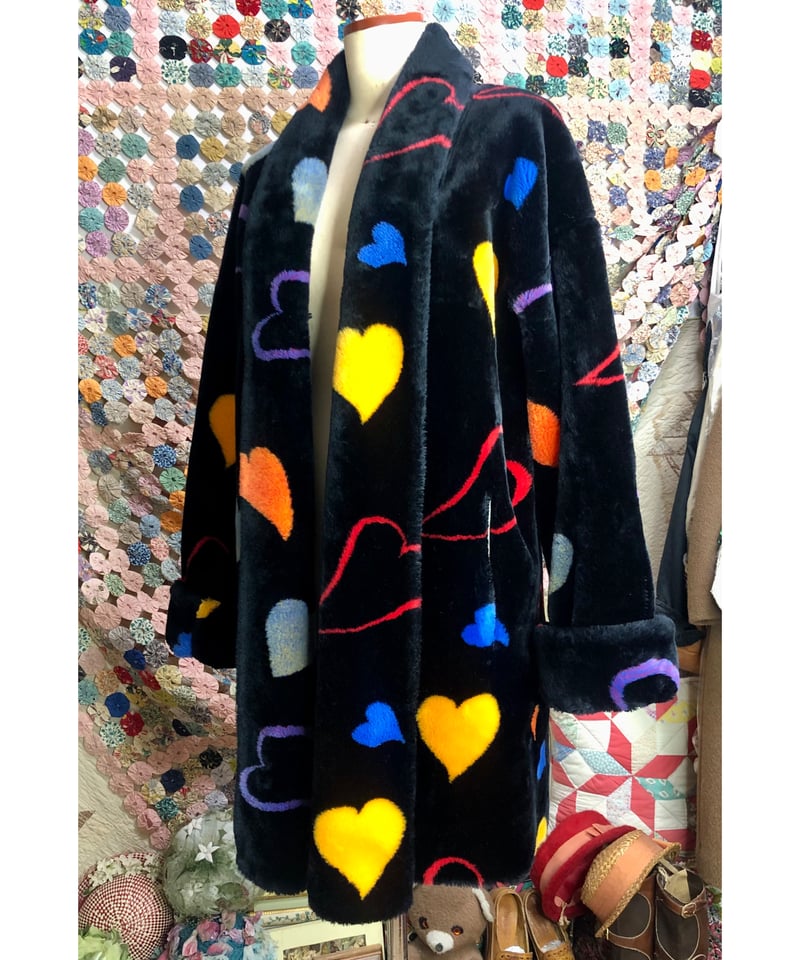 donnybrook faux fur heart motif coat | Quilt