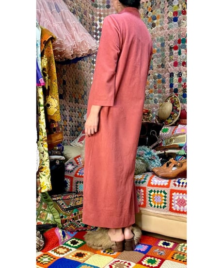 70s fleece dress