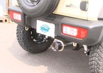 BUZ SOUND MUFFLER（バズサウンドマフラー）砲弾片側出しチタンテールJB64ジムニー・JB 74ジムニーシエラ用　【競技用】 送料込み