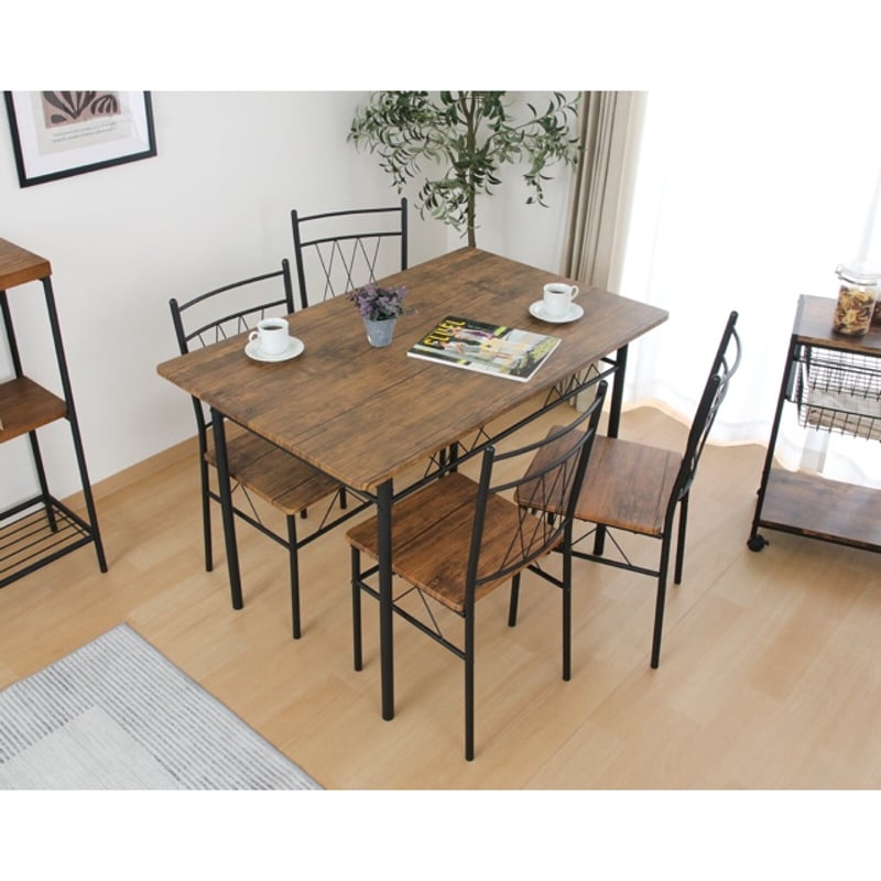 不二貿易　KDダイニング5点セット フルーレ 不二貿易 KDダイニング 5点セット フルーレ | 新田家具店 家具