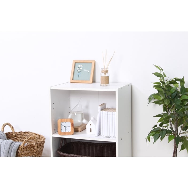 不二貿易 カラーボックス 可動棚2段 3色展開 | 新田家具店 家具