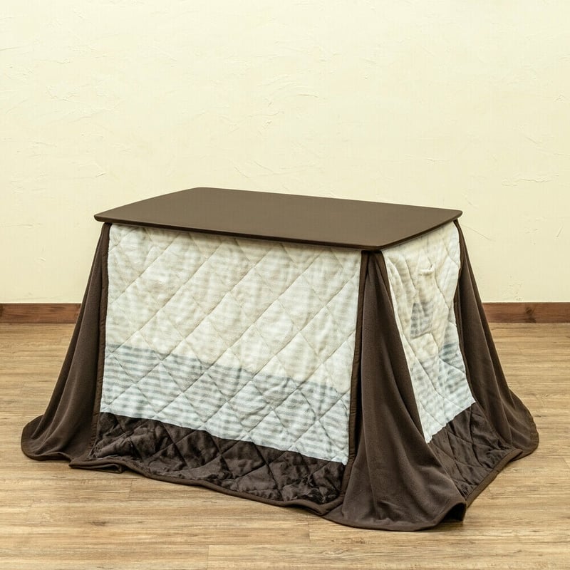 ◇SALE！！【ブラウン】ダイニングコタツ 掛け布団セット 110×70