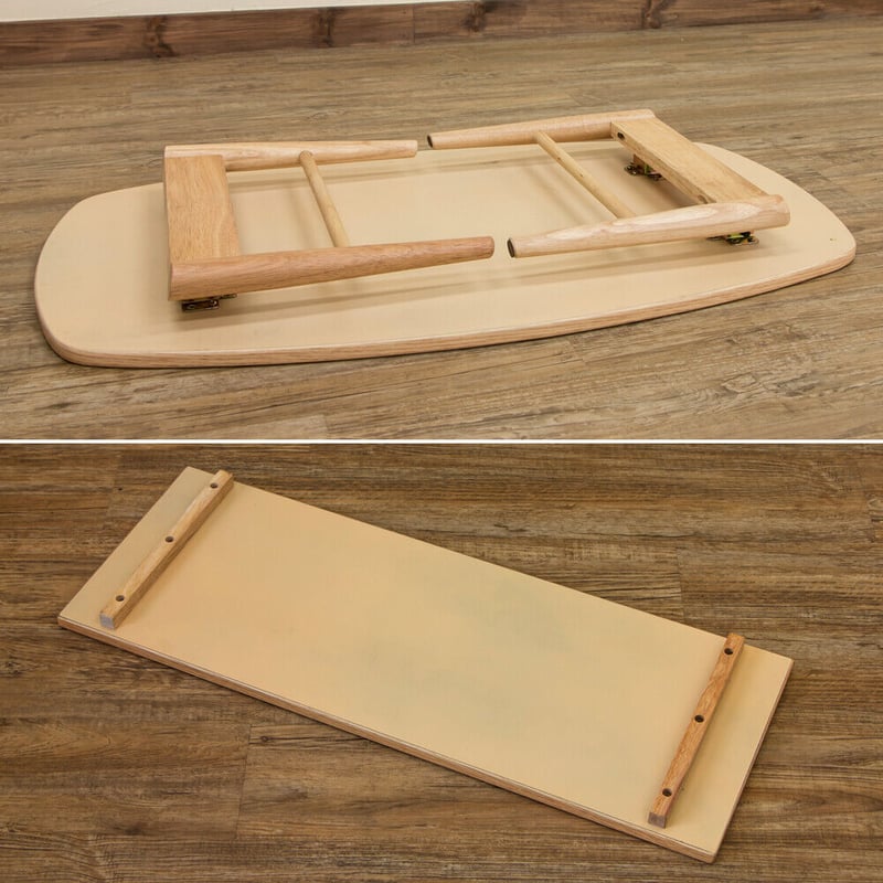 TRIM　棚付き折れ脚ローテーブル　DBR　台数限定特価　高級感(N) サカベ TRIM 棚付き折れ脚ローテーブル DBR/NA/WW : COLABO