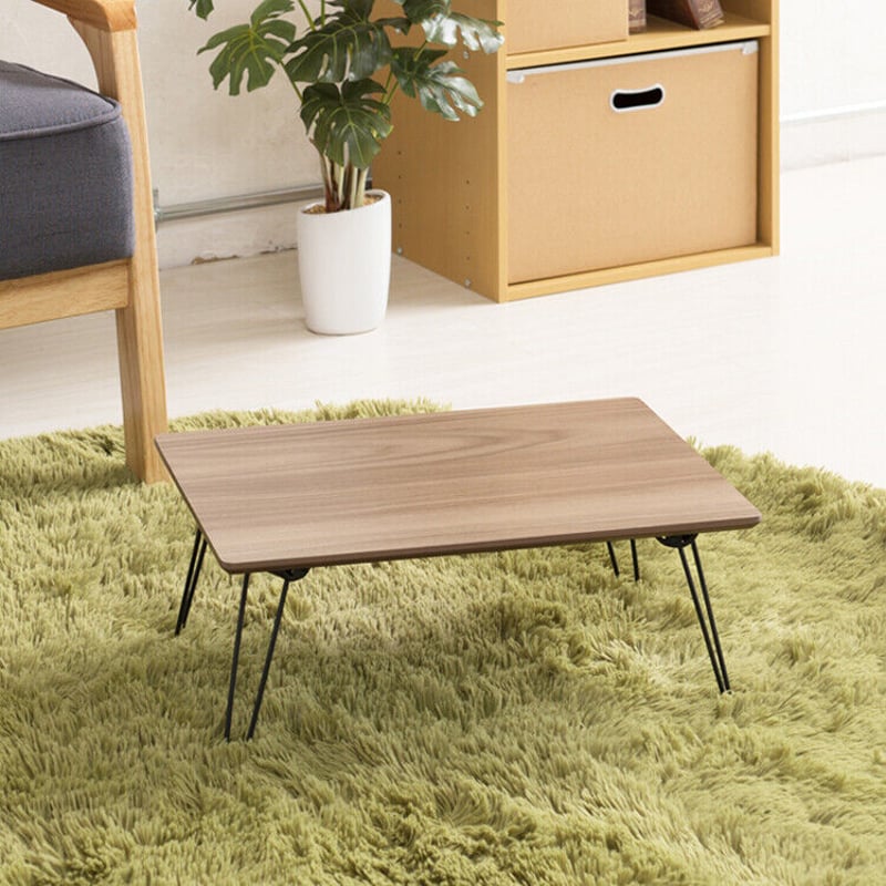 永井興産 幅45cmカームテーブル/机/木製/折り畳み/ローテーブル