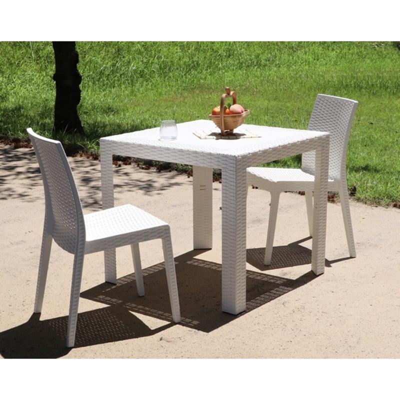 ステラ テーブル 80×80cm グレー