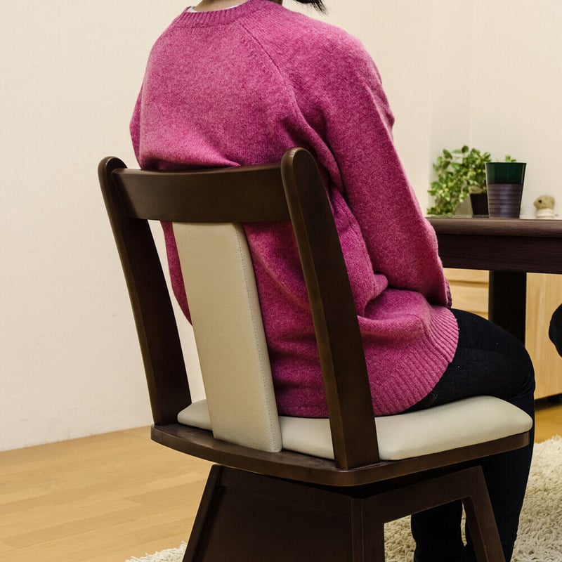 MEGAN　キャスター付きダイニングチェア　ダークブラウン MEGAN キャスター付きダイニングチェア ダークブラウン