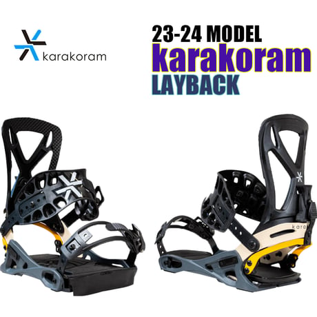 スノーボード バインディング メンズ カラコラム レイバック karakoram PRIME CONNECT LAYBACK 23-24モデル Mサイズ