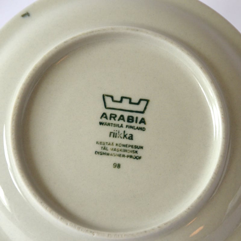 Arabia / riikka(アラビア/リーッカ) カップ&ソーサー /no.1 Arabia / riikka(アラビア/リーッカ) カップ&ソーサー /no.1