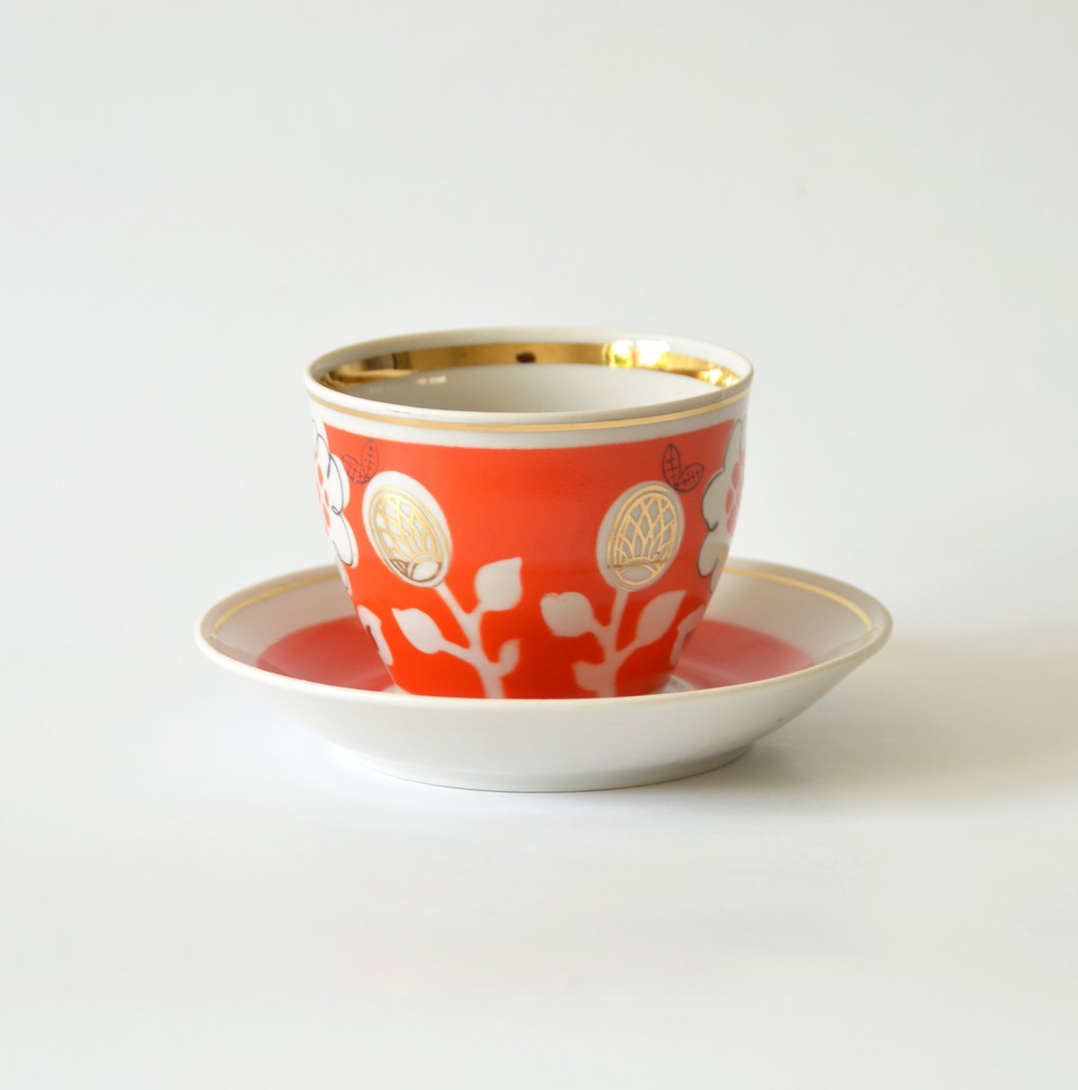 訳あり] ロシアのティーカップ＆ソーサー /no.2 | 北欧ヴィンテージ