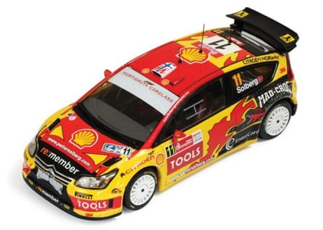 ixo models 1/43 (RAM413) CITROEN C4 WRC #11 2ND CORONA MEXICO RALLY 2010