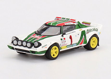 MINI GT 1/64 (MGT00422-L) Lancia Stratos HF #1 Winner Rally Monte Carlo 1977