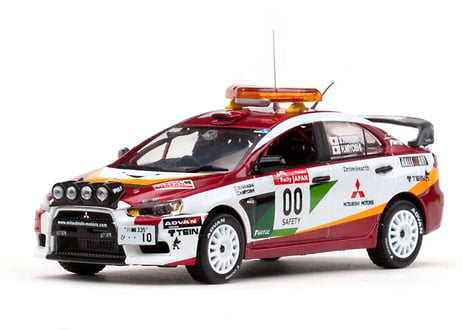 VITESSE 1/43 (43442) MITSUBISHI LANCER EVOLUTION X #00 H.Miyoshi/S.Hayashi Rally Japan 2008 Zero Car