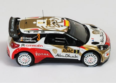 ixo models (RAM538) Citroen DS3 WRC #3 Winner Rally Germany 2013