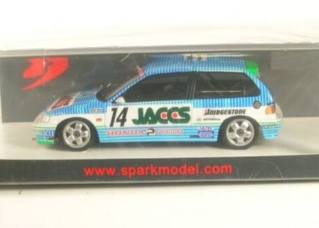 Spark 1/43 (S5463) HONDA CIVIC EF9 #14 2ND DIV 3 JTC RD4 SENDAI HI-LAND 1991