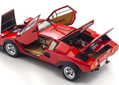 KYOSHO 1/18 (KS08320A) Lamborghini Countach Walter Wolf (Red)