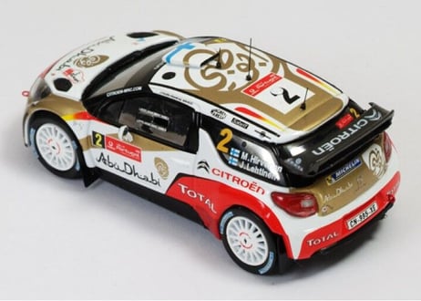 Ixo models 1/43 (RAM550) Citroen DS3 WRC #2 2nd Rally de Portugal 2013