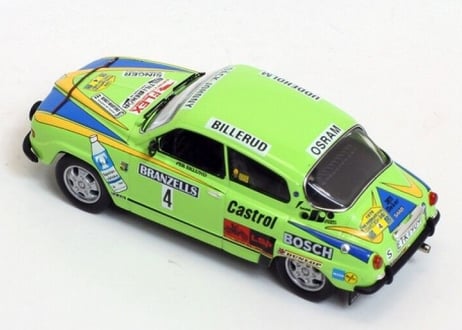 ixo models 1/43 (RAC235) Saab 96 V4 #4 Winner Swedish Rally 1976