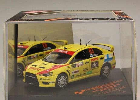 VITESSE 1/43 (43424) MITSUBISHI LANCER EVOLUTION X #63 2009 3rd Gr.N RALLY D'ITALIA SARDEGNA
