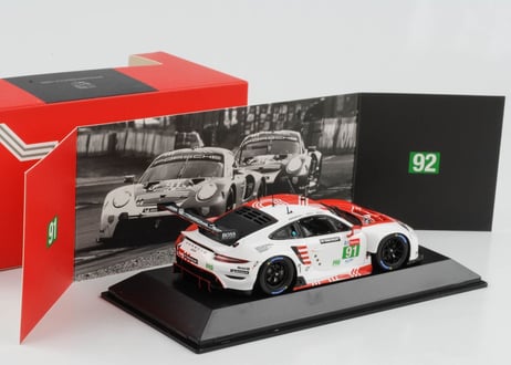 Spark 1/43  (WAP0209010MLEM) Porsche 911 Rsr 24H Le Mans 2020 #91 Red / White