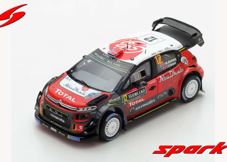 Spark 1/43 (S5965) Citroen C3 WRC Citroen Total Abu Dhabi WRT #12 Rally Sweden 2018