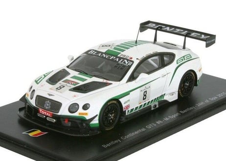 Spark 1/43 (SB108) Bentley Continental GT3 #8 24 Hours of Spa 2015