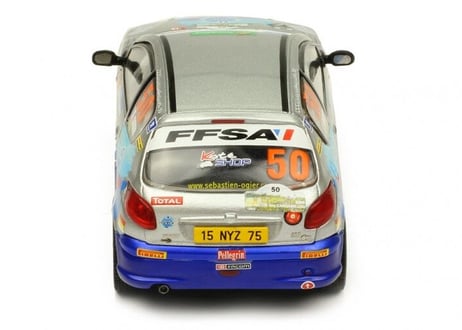 ixo models 1/43 (RAM697) Peugeot 206XS Rallye Terre des Cardabelles ＃50 Winner
